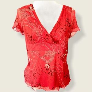 *SOLD*Silk Jonathon Martin Studio Feminine Top